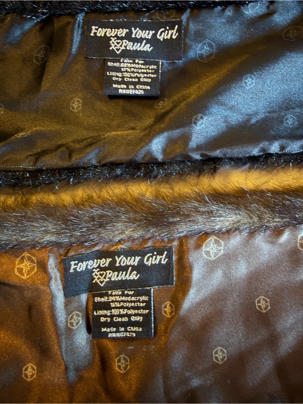 Forever your girl plush faux